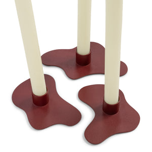 Spinder Design Melt kaarsenstandaardset Burgundy