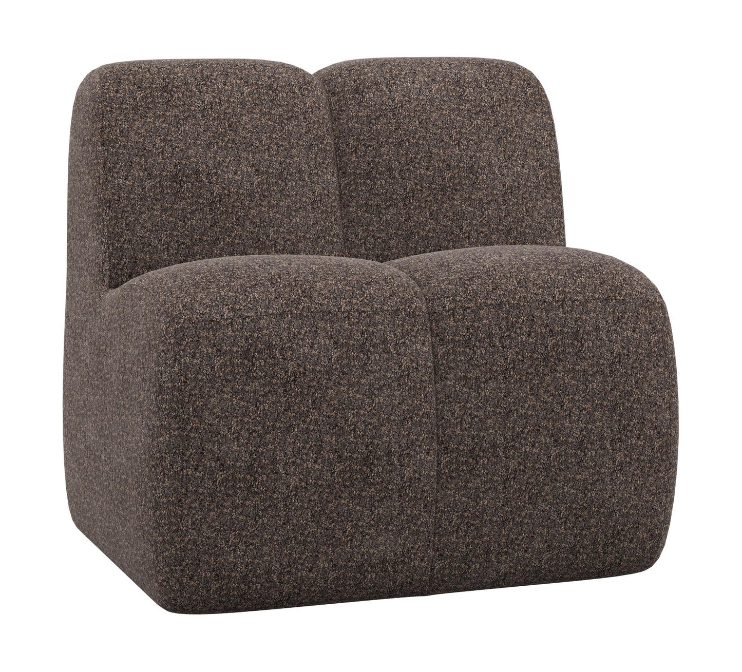 WOOOD Mojo eetbank 84 cm met rugleuning Wollig Bruin