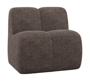 WOOOD Mojo eetbank 84 cm met rugleuning Wollig Bruin
