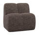 WOOOD Mojo eetbank 84 cm met rugleuning Wollig Bruin