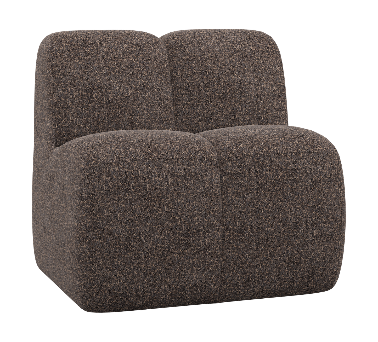 WOOOD Mojo eetbank 84 cm met rugleuning Wollig Bruin
