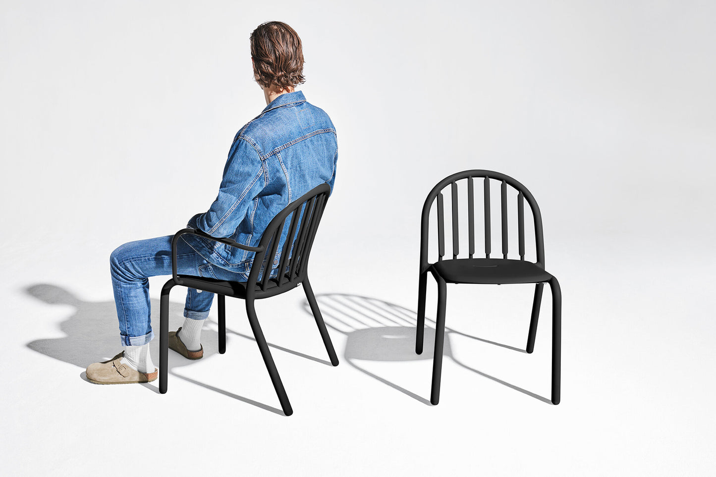 Fatboy Fred's tuinstoel met arm Anthracite