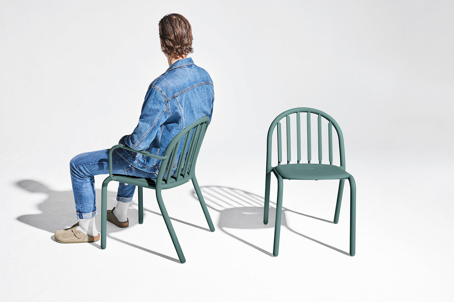 Fatboy Fred's tuinstoel met arm Dark Sage