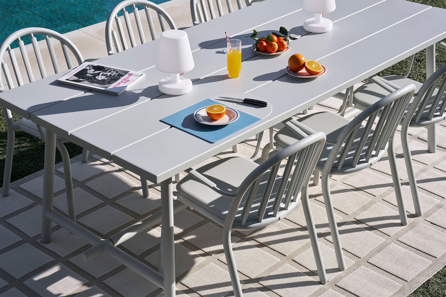 Fatboy Fred's tuintafel 220x100 cm Light Grey