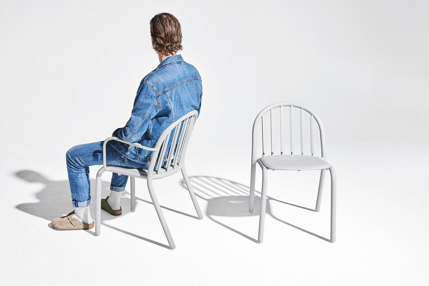 Fatboy Fred's tuinstoel met arm Light Grey