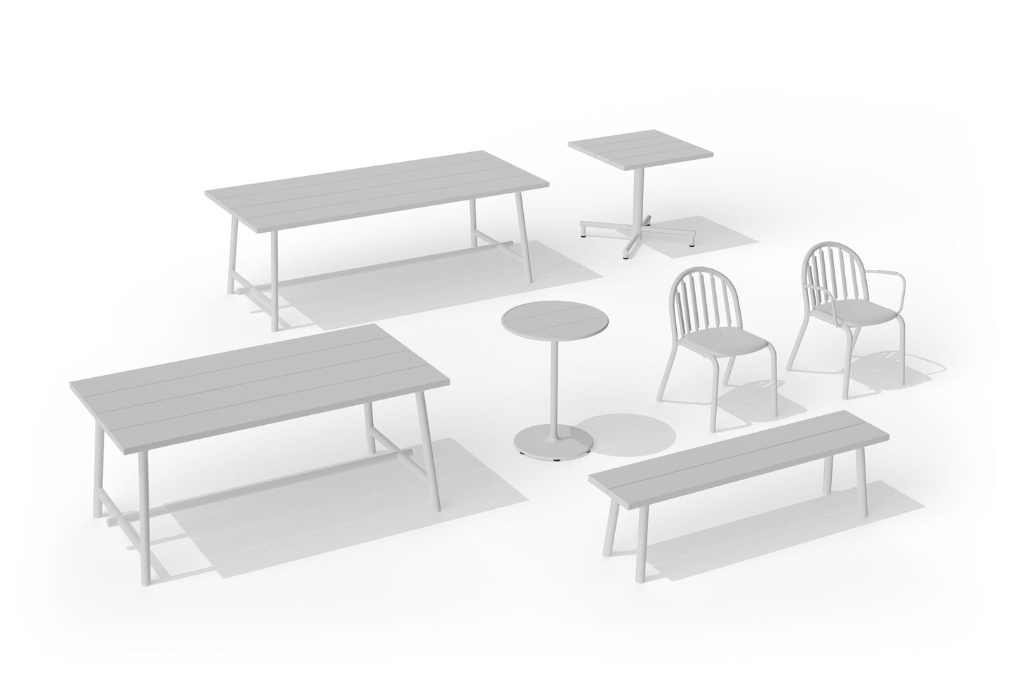 Fatboy Fred's Bench tuinbank Light Grey
