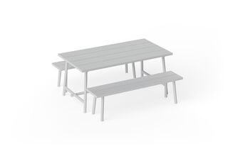 Fatboy Fred's Medium tuintafel 170x90 cm Light Grey