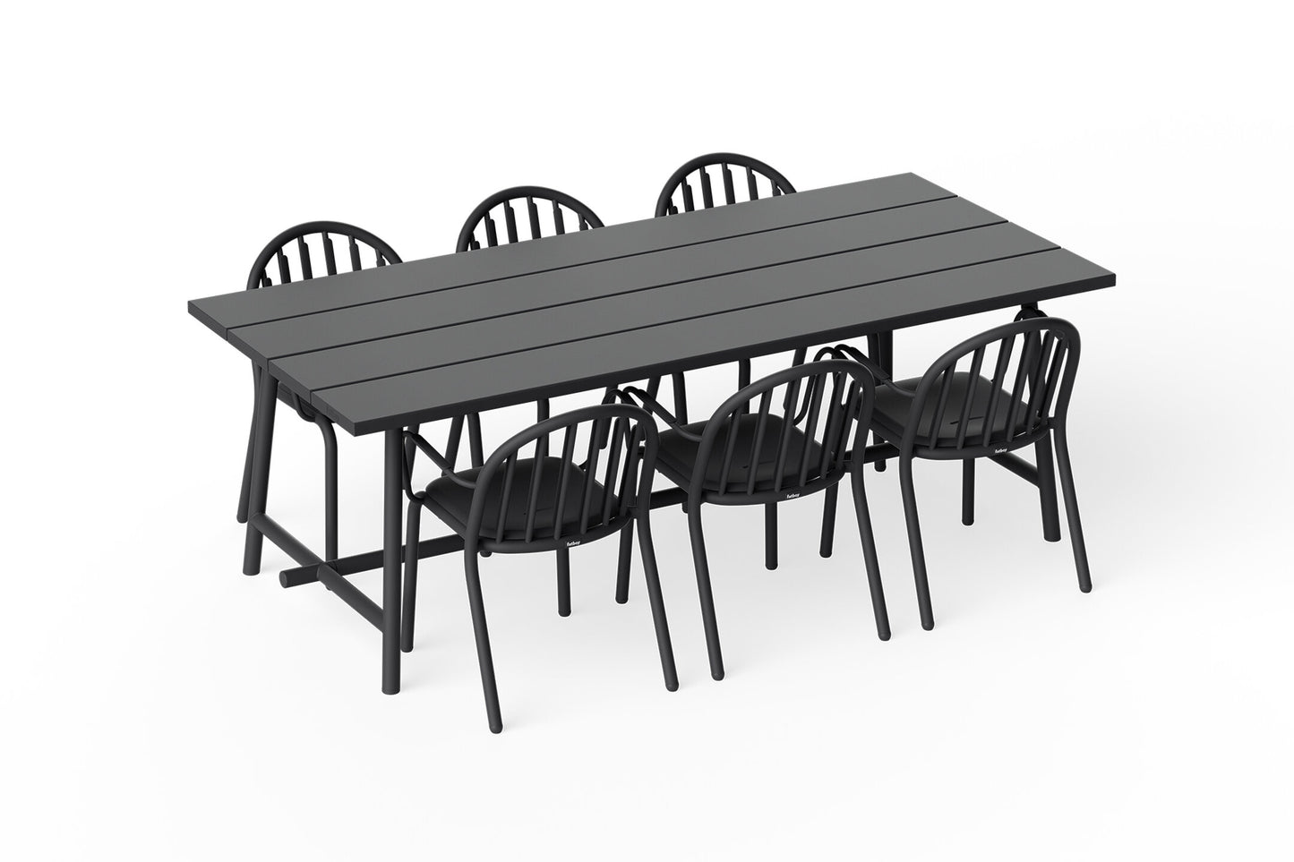Fatboy Fred's tuintafel 220x100 cm Anthracite