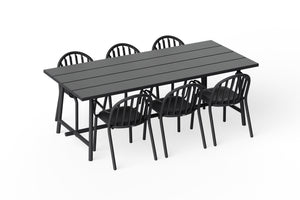 Fatboy Fred's tuintafel 220x100 cm Anthracite