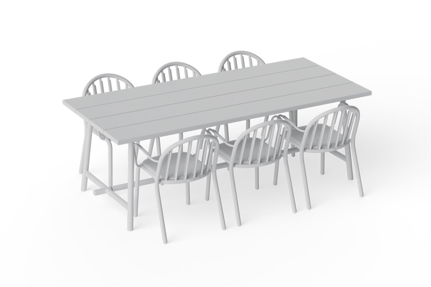 Fatboy Fred's tuintafel 220x100 cm Light Grey