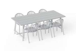 Fatboy Fred's tuintafel 220x100 cm Light Grey