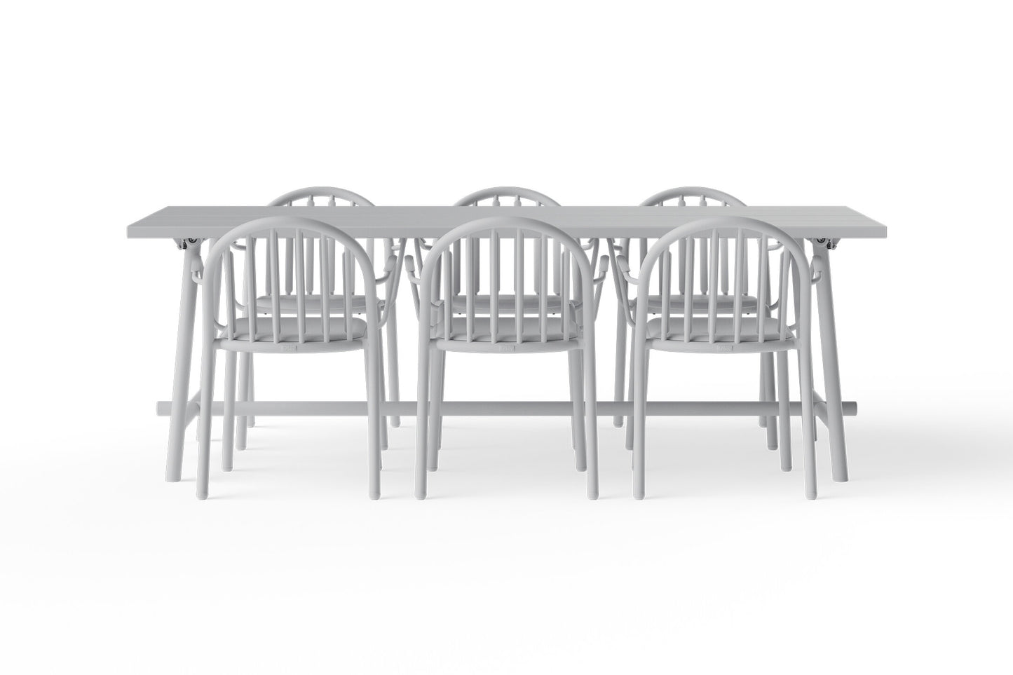 Fatboy Fred's tuintafel 220x100 cm Light Grey
