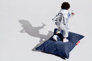 Fatboy Junior zitzak canvas recycled Crown Blue