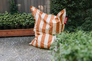 Fatboy Original Outdoor zitzak Stripe Orange Creme