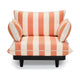 Fatboy Paletti loungestoel met arm Stripe Orange Creme