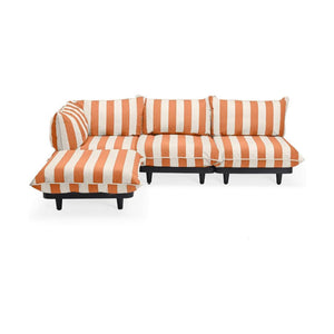 Fatboy Paletti tuinbank groot Stripe Orange Creme
