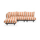 Fatboy Paletti tuinbank groot Stripe Orange Creme