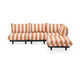 Fatboy Paletti tuinbank groot rechts Stripe Orange Creme
