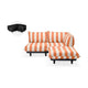 Fatboy Paletti tuinbank medium rechts Stripe Orange Creme