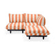 Fatboy Paletti tuinbank medium rechts Stripe Orange Creme
