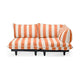 Fatboy Paletti tuinbank klein rechts Stripe Orange Creme