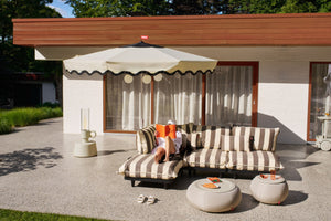 Fatboy Pensol parasol met voet Creme