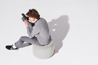 Fatboy Point poef canvas recycled Cool Grey
