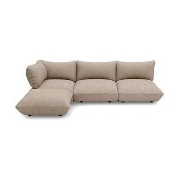 Fatboy Sumo hoekbank links recycled cord Boucle Light Brown Melange