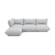 Fatboy Sumo hoekbank links recycled cord Boucle Light Grey Melange