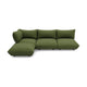 Fatboy Sumo hoekbank links recycled cord Boucle Leaf Green