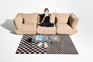 Fatboy Sumo hoekbank links recycled cord Beige