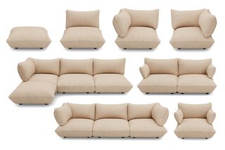 Fatboy Sumo hoekbank links recycled cord Beige