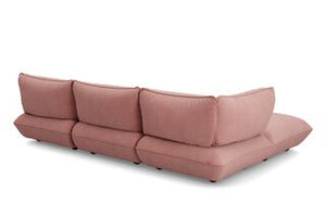 Fatboy Sumo hoekbank links recycled cord Soft Pink