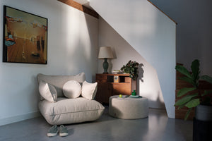 Fatboy Sumo fauteuil met arm recycled boucle Beige