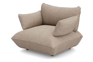 Fatboy Sumo fauteuil met arm recycled boucle Light Brown Melange