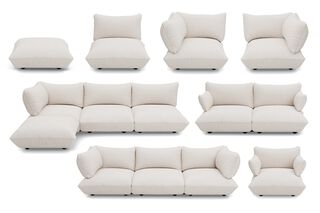 Fatboy Sumo fauteuil met arm recycled boucle Creme