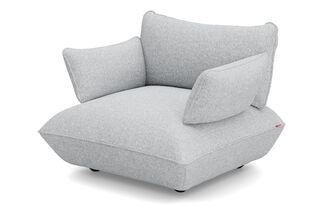 Fatboy Sumo fauteuil met arm recycled boucle Light Grey Melange
