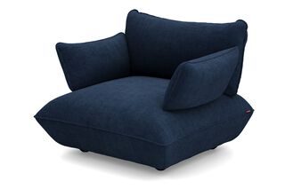 Fatboy Sumo fauteuil met arm recycled cord Deep Blue