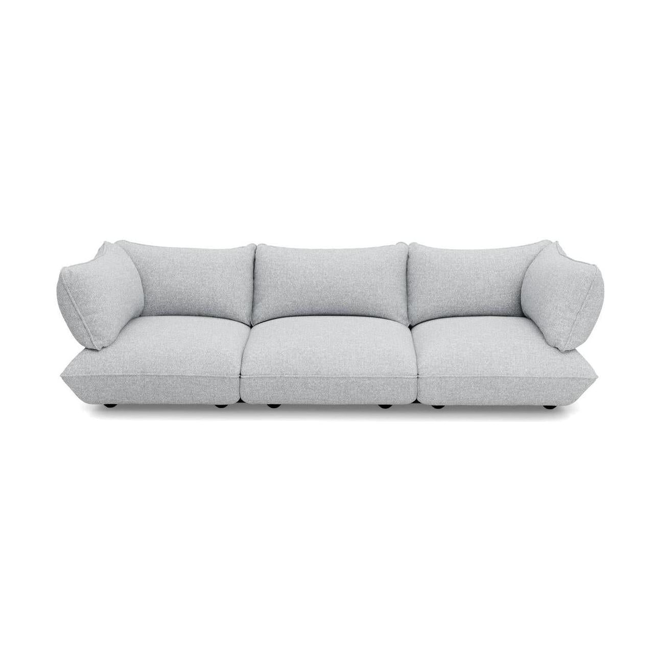 Fatboy Sumo Grand 3-zits bank recycled boucle Light Grey Melange