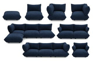 Fatboy Sumo Grand 3-zits bank recycled cord Deep Blue