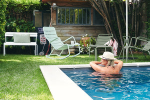 Fermob Luxembourg tuinbank met rugleuning Marshmallow