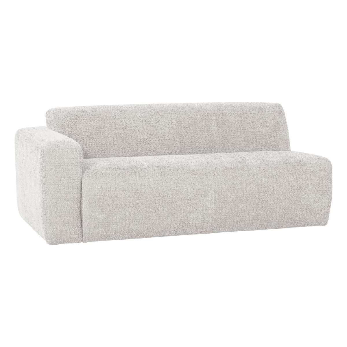 WOOOD Mojo Base 2-zits bank arm links wollig Ecru
