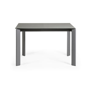 Kave Home Axis eettafel uitschuifbaar 120/180x80 cm Grijs
