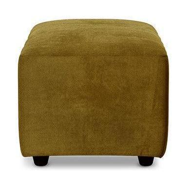 HKliving Jax hocker small Royal Velvet Olive