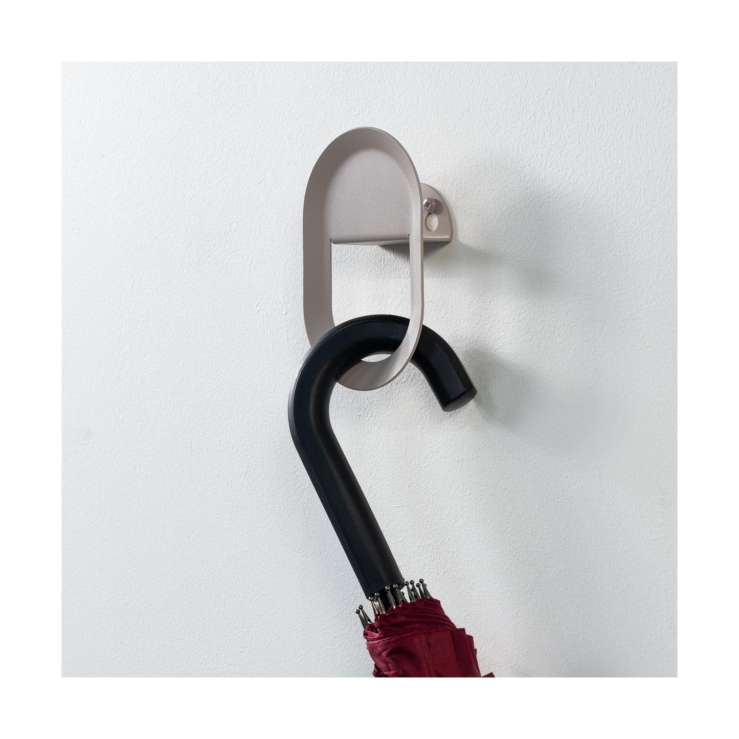 Spinder Design x Onmateria Design Coucou wandhaak Silky Taupe