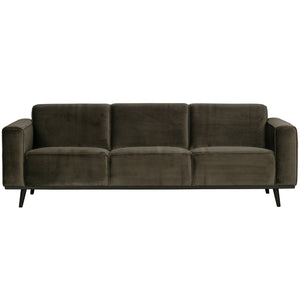 WOOOD Statement 3-zits bank Velvet Warm Groen