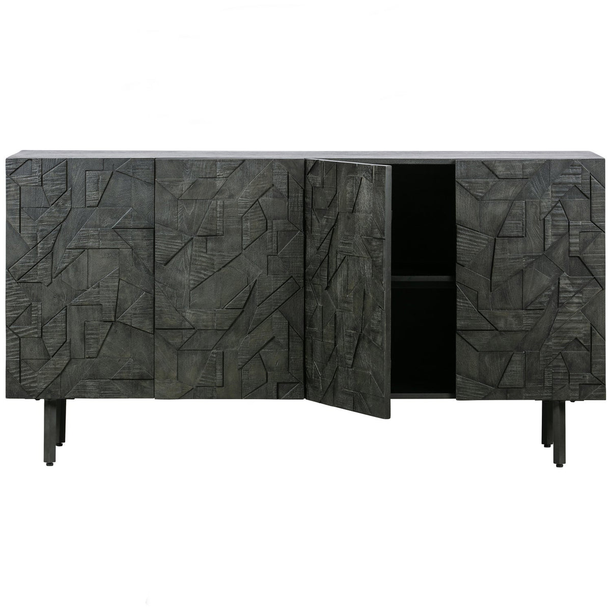 WOOOD Counter dressoir Zwart