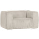 WOOOD Bean fauteuil Ribstof Naturel