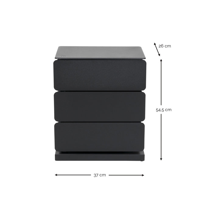 Spinder Design Joey 3 ladekast Zwart