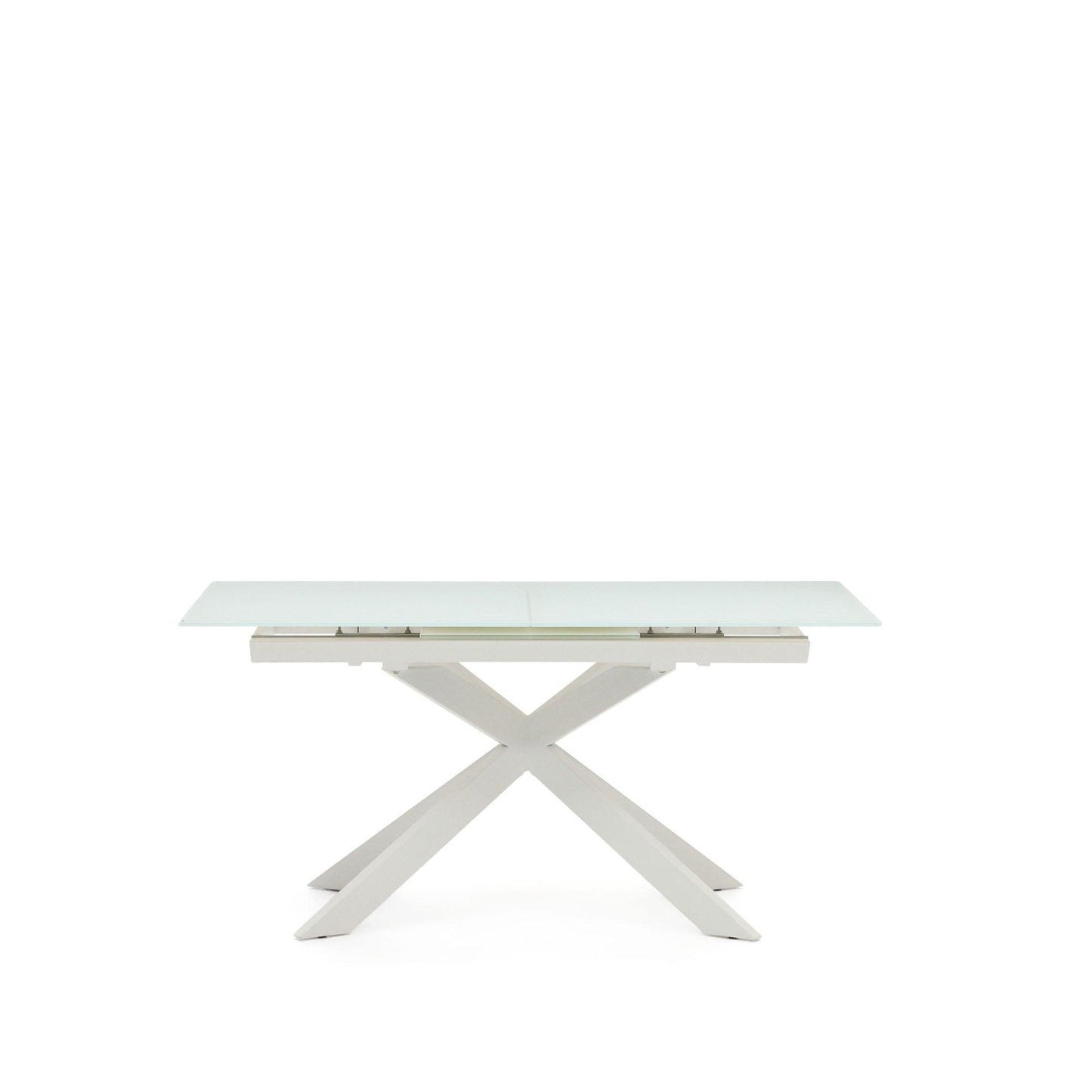 Kave Home Atminda eettafel uitschuifbaar rechthoek 160x90 cm White